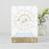 HOROSCOOP ~ Verjaardagsuitnodiging - Boogschutter Kaart (Staand voorkant)