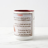 Horoscoop: VIRGO Tweekleurige Koffiemok (Center)