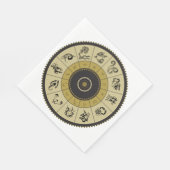 Horoscoop Wiel Papieren servetten (Hoek)