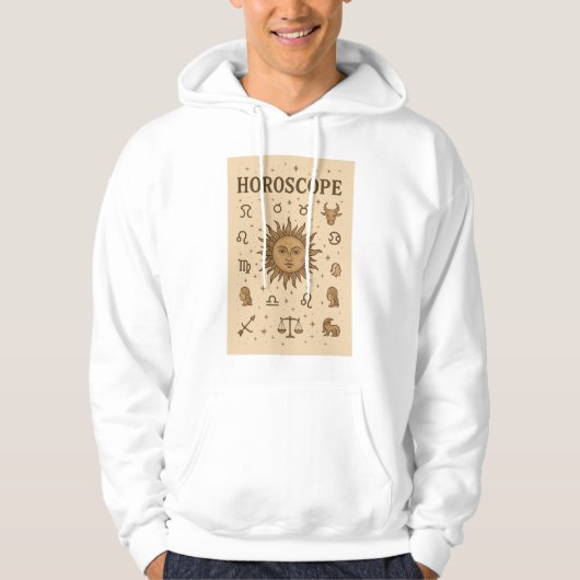  Horoscoop Zodiac Zon Astrologie Illustratio Hoodie (Voorkant)