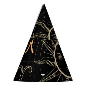 Horoscoopcirkel, sterrenbeelden, . feesthoedjes (Links)