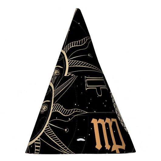 Horoscoopcirkel, sterrenbeelden, . feesthoedjes (Rechts)