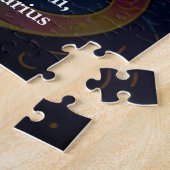 Horoscoopteken Leo info | Kleurrijke Lion Art Legpuzzel (Zijkant)