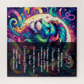 Horoscoopteken Leo info | Kleurrijke Lion Art Legpuzzel (Horizontaal)