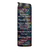 Horoscoopteken Leo info | Kleurrijke Lion Art Thermosbeker (Geroteerd rechts)