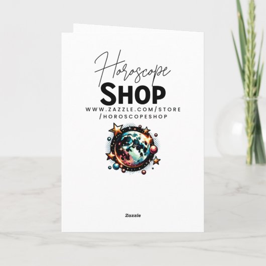 Horoscoopteken Maagd | Birthday Kaart (Achterkant)