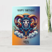 Horoscoopteken Ram | Birthday Kaart (Voorkant)