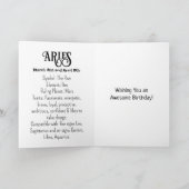 Horoscoopteken Ram | Birthday Kaart (Binnen)