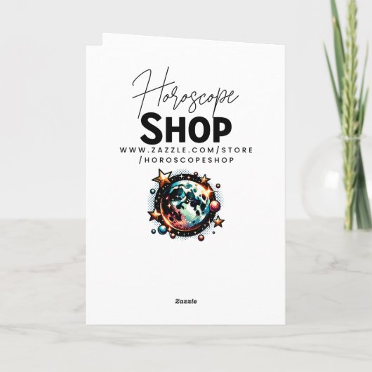 Horoscoopteken Tweelingen | Birthday Kaart (Achterkant)