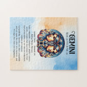 Horoscoopteken Tweelingen | teken van de tweelinga Legpuzzel (Horizontaal)