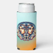 Horoscoopteken Tweelingen | teken van de tweelinga Seltzer Blikjeskoeler (Seltzer Voorkant)