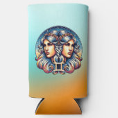 Horoscoopteken Tweelingen | teken van de tweelinga Seltzer Blikjeskoeler (Voorkant)