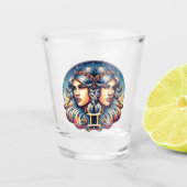 Horoscoopteken Tweelingen | teken van de tweelinga Shot Glas (Voorkant)