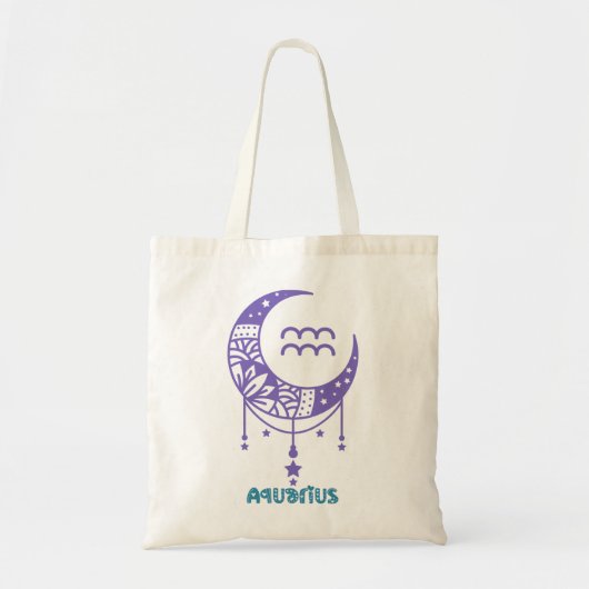 Horoscope Aquarius Tote Bag (Voorkant)