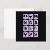 Horoscope Astrology Zodiac Signs Kaart (Voorkant / Achterkant)