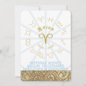 HOROSCOPE ~ Birthday Invite - Aries Kaart (Voorkant)