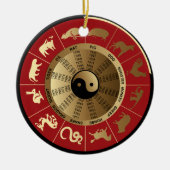 horoscope chinese zodiac keramisch ornament (Voorkant)