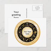 Horoscope Mandala Briefkaart (Voorkant / Achterkant)