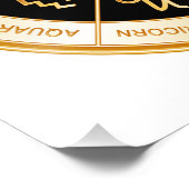 Horoscope Mandala Foto Afdruk (Hoek)