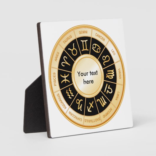 Horoscope Mandala Fotoplaat (Voorkant)