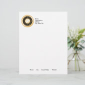 Horoscope Mandala Gepersonaliseerd Briefhoofd (Staand voorkant)