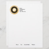 Horoscope Mandala Gepersonaliseerd Briefhoofd (Voorkant / Achterkant)