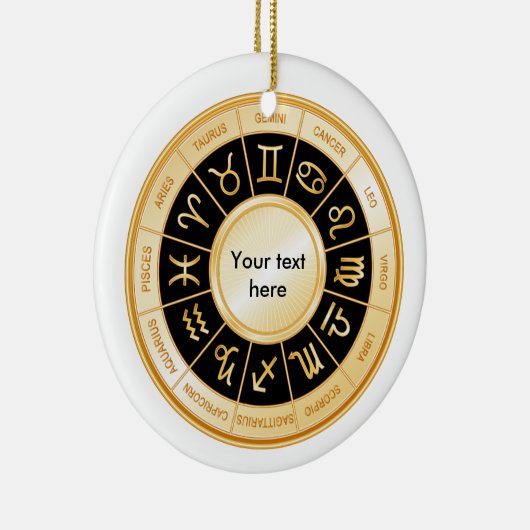 Horoscope Mandala Keramisch Ornament (Rechts)