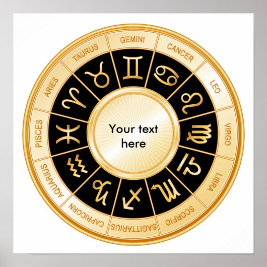 Horoscope Mandala Poster (Voorkant)