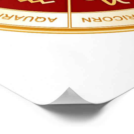 Horoscope Mandala Poster (Hoek)