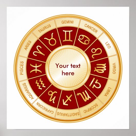 Horoscope Mandala Poster (Voorkant)