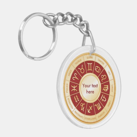 Horoscope Mandala Sleutelhanger (Voorkant Links)