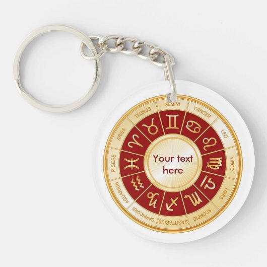 Horoscope Mandala Sleutelhanger (Voorkant)