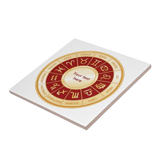 Horoscope Mandala Tegeltje (Zijkant)