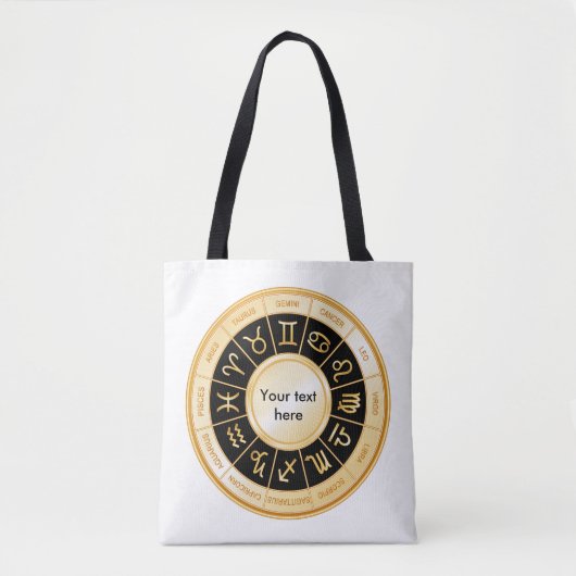 Horoscope Mandala Tote Bag (Voorkant)