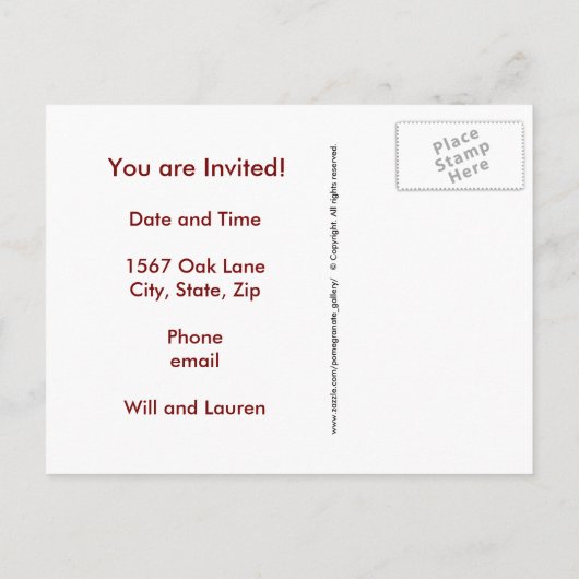 Horoscope Mandala Uitnodiging Briefkaart (Achterkant)