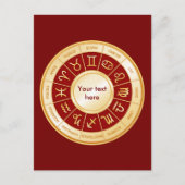 Horoscope Mandala Uitnodiging Briefkaart (Voorkant)