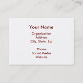 Horoscope Mandala Visitekaartje (Achterkant)