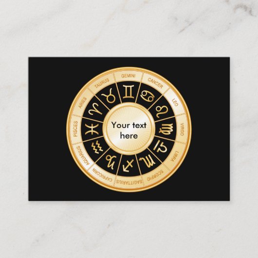 Horoscope Mandala Visitekaartje (Voorkant)