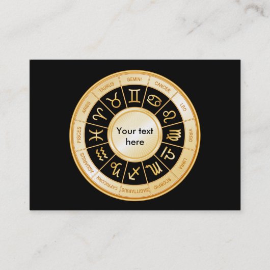 Horoscope Mandala Visitekaartje (Voorkant)