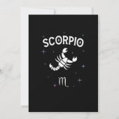 Horoscope Scorpio Symbol Zodiac Sign Costuum Kaart (Voorkant)