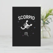 Horoscope Scorpio Symbol Zodiac Sign Costuum Kaart (Staand voorkant)