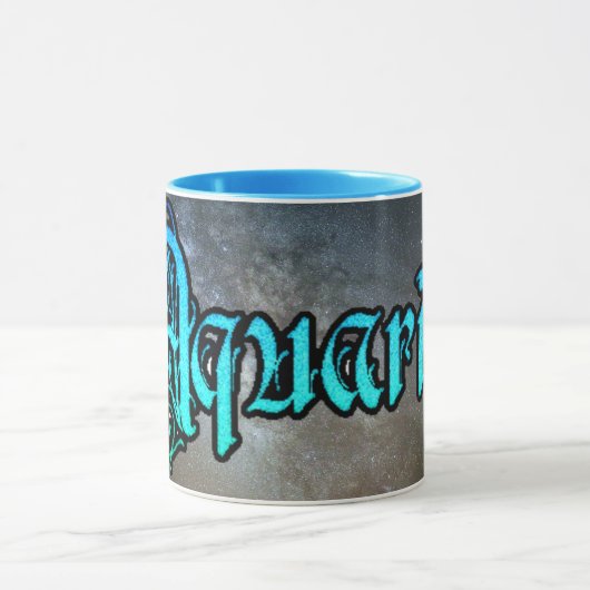 Horoscope Sign Aquarius Coffee Mok (Midden)