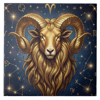Horoscope Sign Aries | Astrology Art Tegeltje