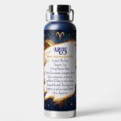 Horoscope Sign Aries | Astrology Traits & Dates Waterfles (Achterkant)