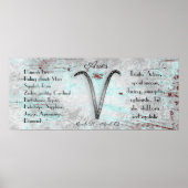 Horoscope Sign Aries Zodiac Astrology Poster (Voorkant)