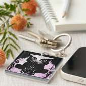 Horoscope Sign Gemini Zodiac Sleutelhanger (Voorkant Rechts)