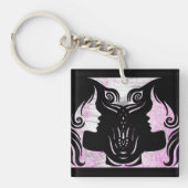 Horoscope Sign Gemini Zodiac Sleutelhanger (Voorkant)