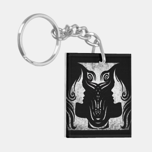 Horoscope Sign Gemini Zodiac Sleutelhanger (Voorkant Links)