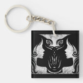 Horoscope Sign Gemini Zodiac Sleutelhanger (Voorkant)