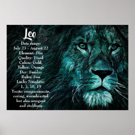 Horoscope Sign Leo-Poster Poster